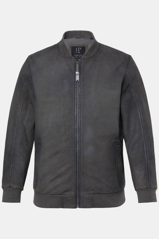 Blouson JP 1880 en véritable en cuir d'agneau nappa, col Teddy - jusqu'au 7 XL