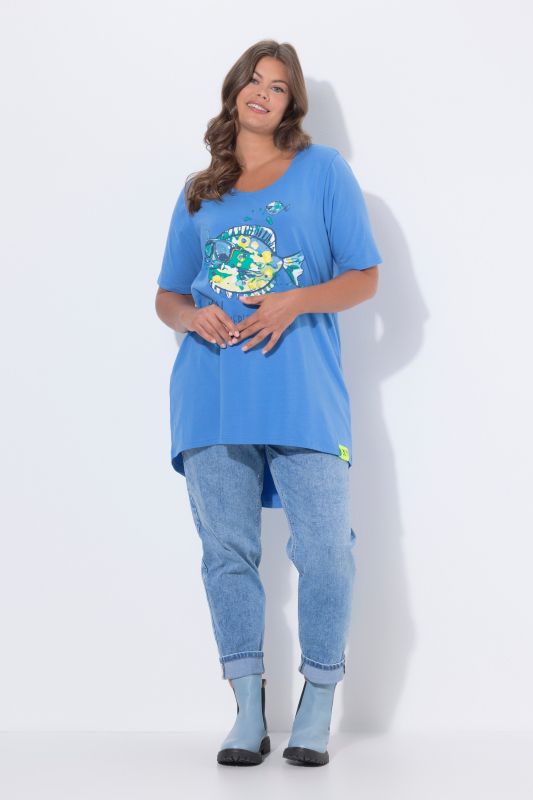 T-shirt décolleté rond et manches courtes