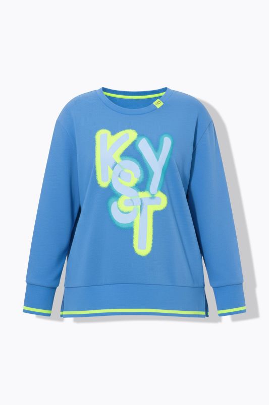 Sweat-shirt col rond et manches longues, label OEKO-TEX