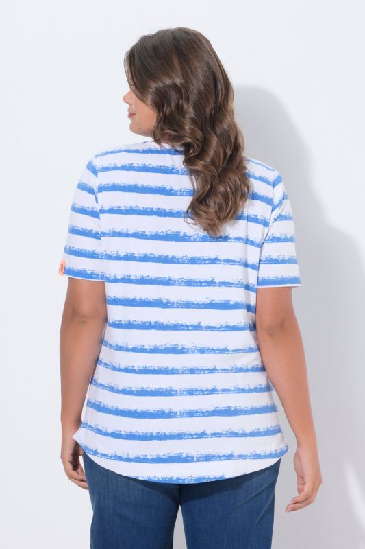 T-shirt décolleté rond et manches 3/4, label OEKO-TEX