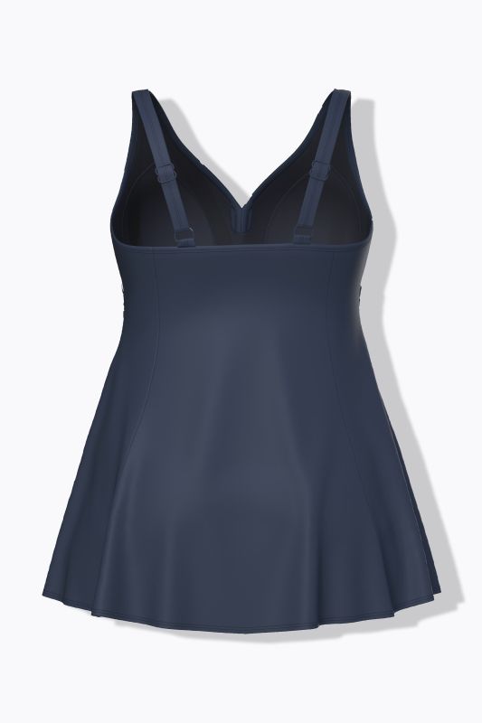 Robe de bain à pois, bonnets souples, matière recyclée