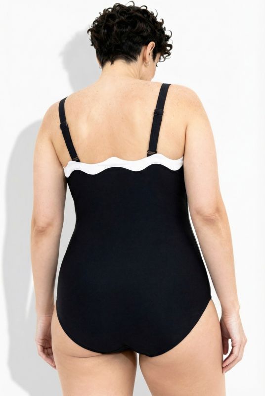 Maillot de bain à bonnets souples, bretelles amovibles, matière recyclée