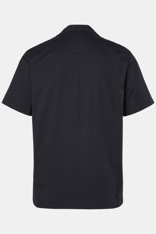 Chemise STHUGE en jersey, manches courtes et col cubain, coupe « flottante » - jusqu'au 8 XL