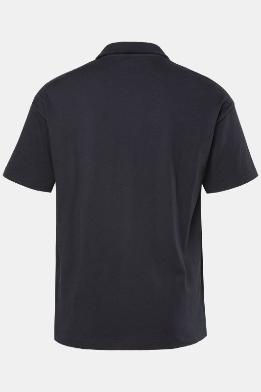 Polo oversize STHUGE, manches courtes et fermeture zippée - jusqu'au 8 XL