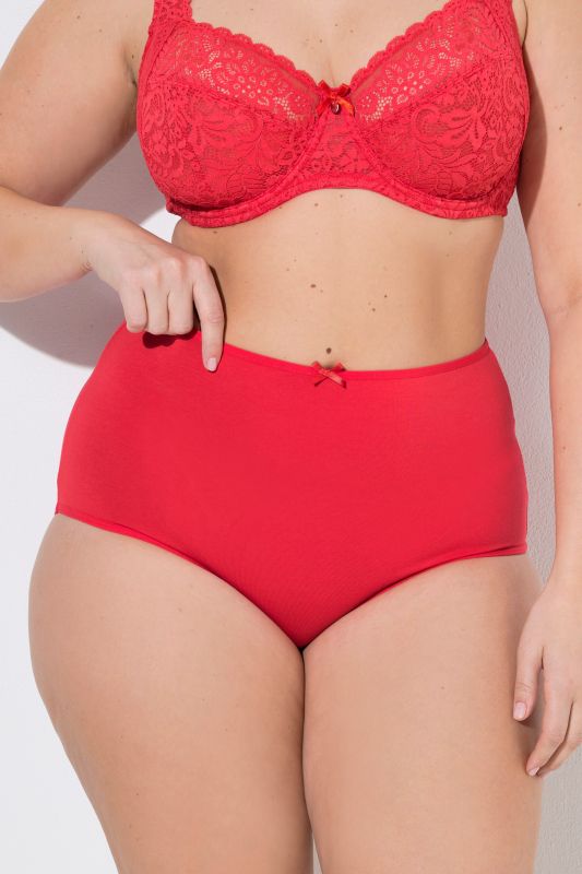 Lot de 5 culottes maxi, pois/rouge/noir