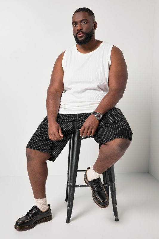 Débardeur STHUGE en jersey texturé - jusqu'au 8 XL