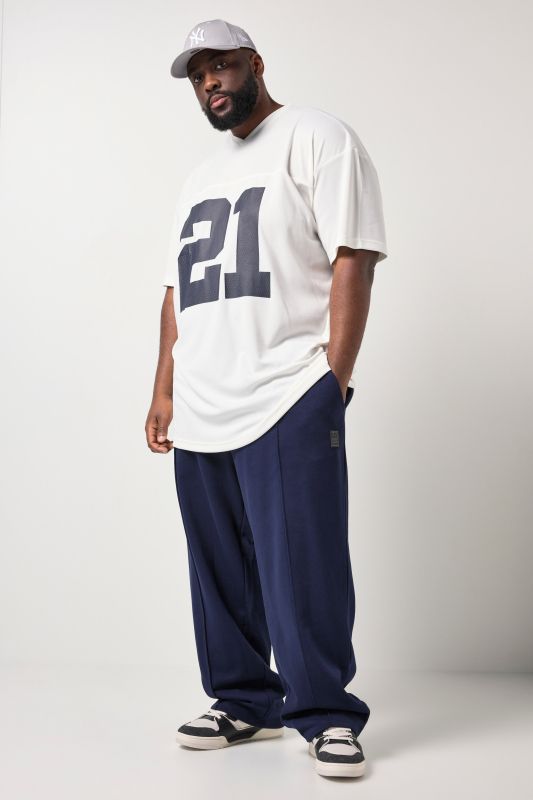 T-shirt STHUGE, imprimé sur le devant, col en V et manches courtes - jusqu'au 8 XL