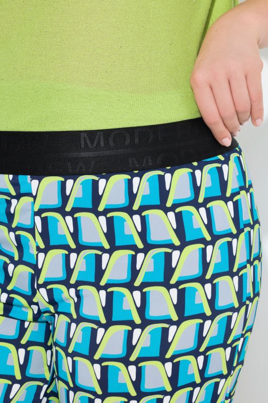 Pantalon Sienna en jersey, taille élastique, jambe étroite