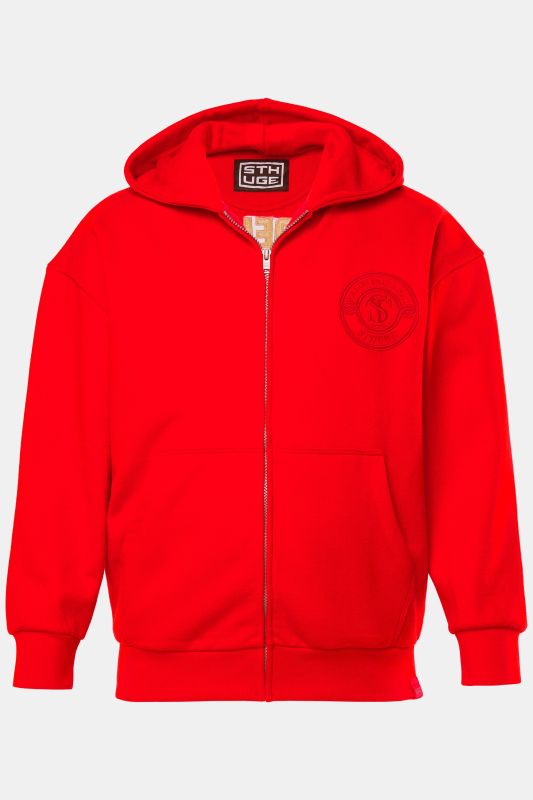 Sweat-shirt à capuche STHUGE, coupe oversize et flocage dans le dos - jusqu'au 8 XL