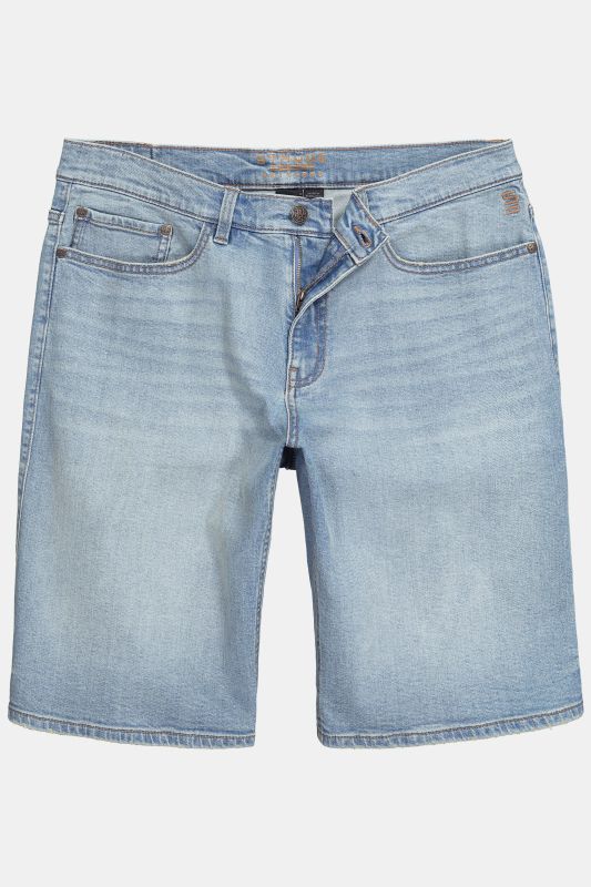 Bermuda en jean STHUGE, 5 poches, coupe Straight Fit - jusqu'à la taille 74
