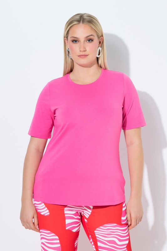 T-shirt col rond et manches courtes, coupe Slim Fit