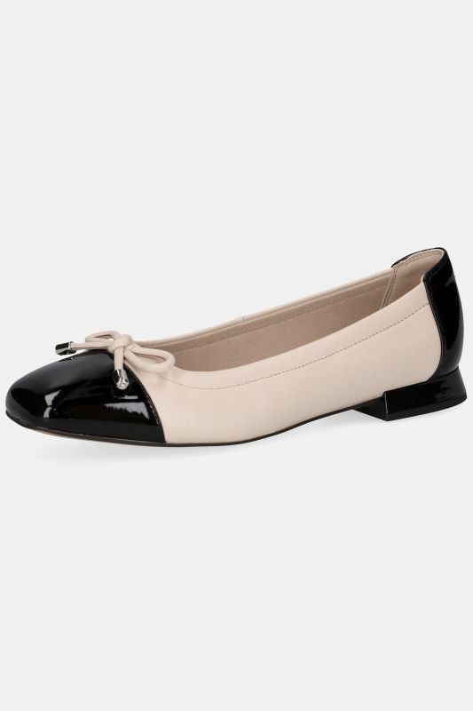 Ballerines en cuir Caprice, mousse à mémoire de forme - largeur&nbsp;G