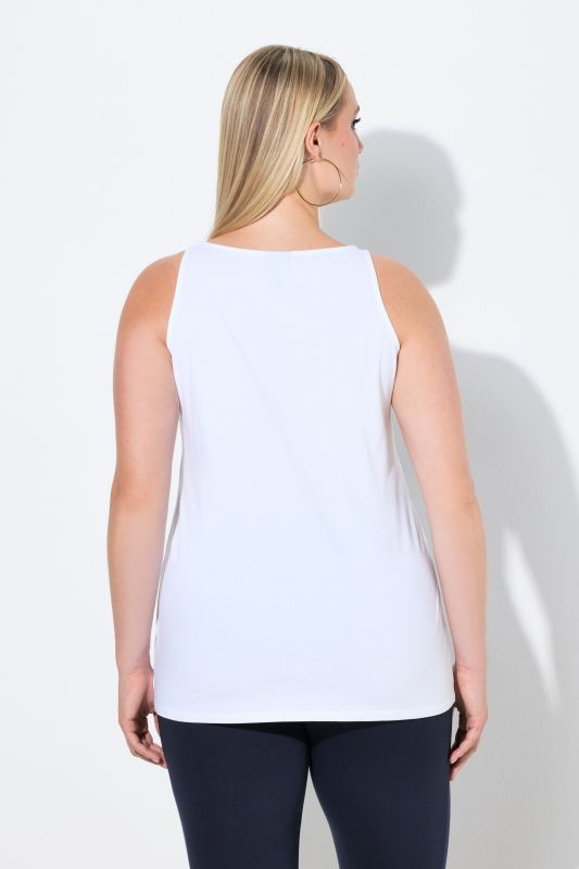 Débardeur/maillot de corps, modèle sans manches, col rond et coupe Slim Fit