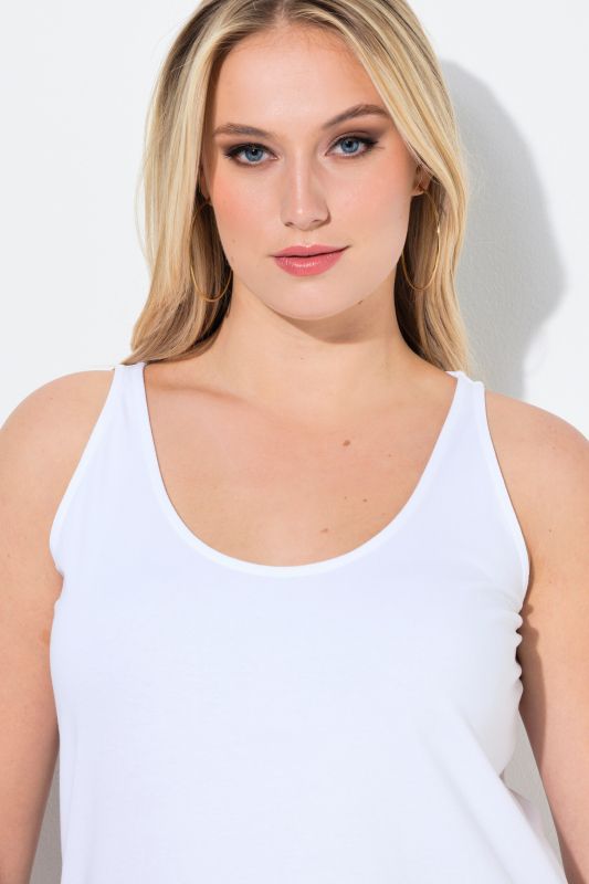 Débardeur/maillot de corps, modèle sans manches, col rond et coupe Slim Fit