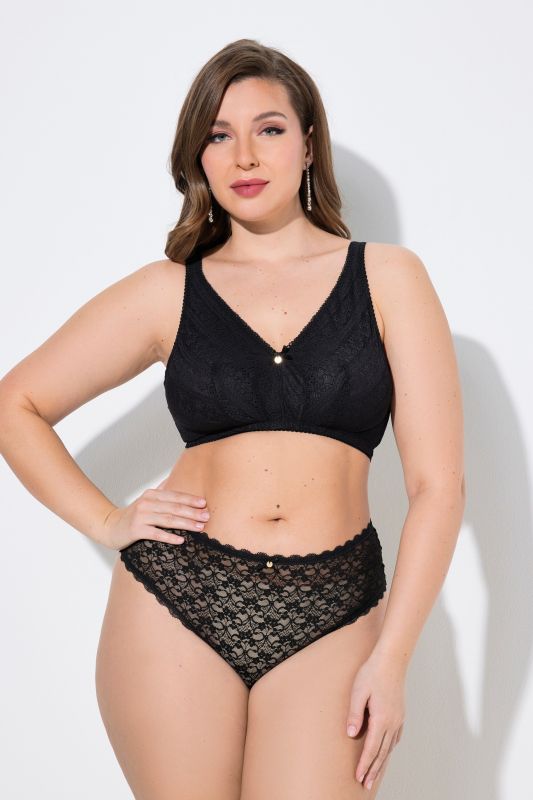 Bralette TruYou sans armatures, dentelle et doublure en tulle- bonnet B-F