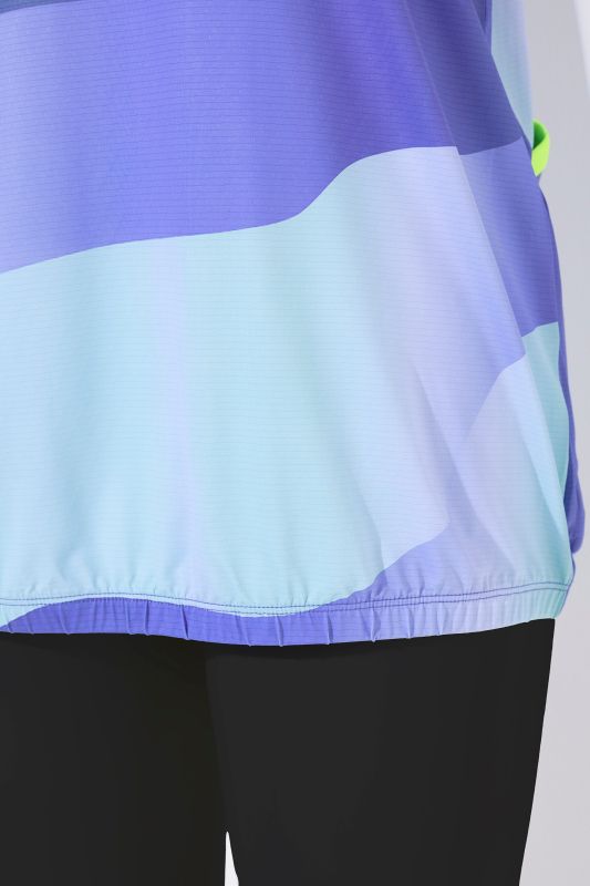 Maillot de cyclisme technique, poches, col rond et manches courtes, matière recyclée