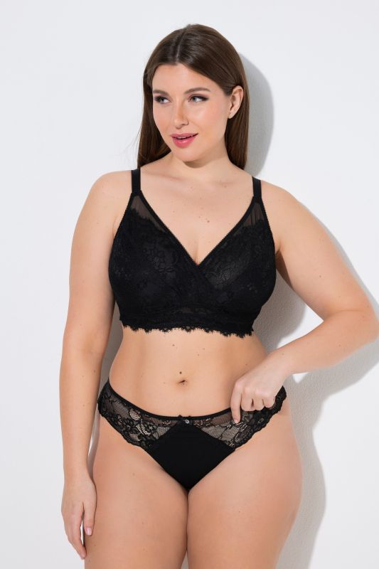 Bralette sans armatures, avec dentelle - bonnet B-E