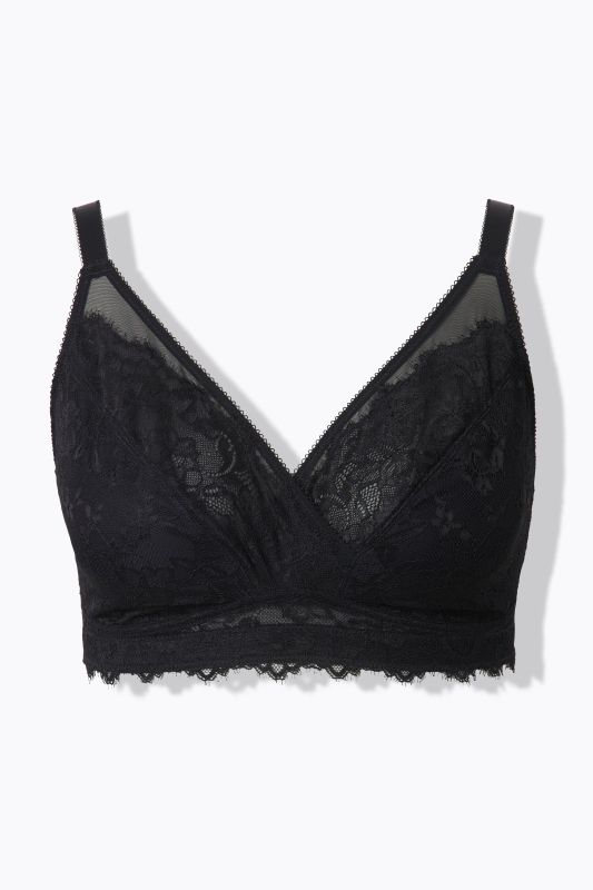 Bralette sans armatures, avec dentelle - bonnet B-E