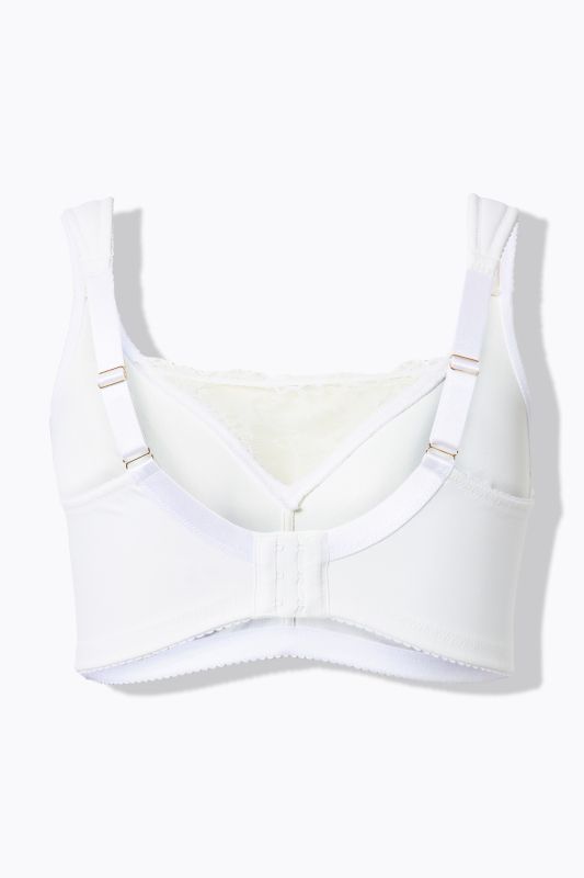 Bralette sans armatures, microfibre et entelle - bonnet B-F