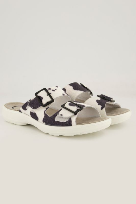 Mules en cuir Jomos, semelle Air-Comfort - largeur&nbsp;H