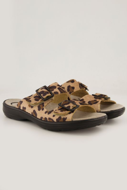 Mules en cuir Jomos, semelle Air-Comfort - largeur&nbsp;H