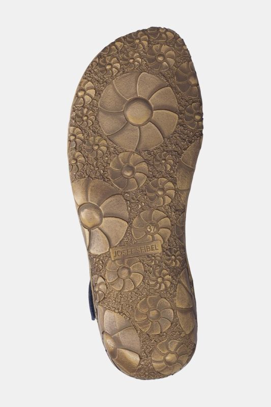 Sandales en cuir Josef Seibel, fermeture à scratch - largeur&nbsp;G