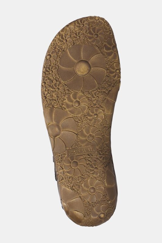 Sandales en cuir Josef Seibel, brides croisées - largeur&nbsp;G