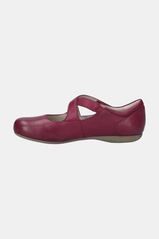 Ballerines en cuir Josef Seibel, fermeture à scratch - largeur&nbsp;G