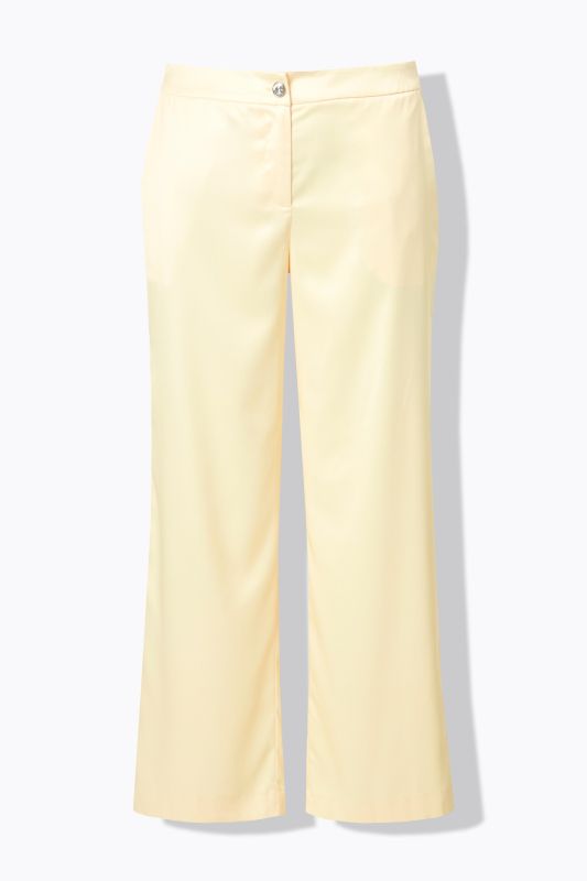 Pantalon Mary à taille élastique, jambe droite et large