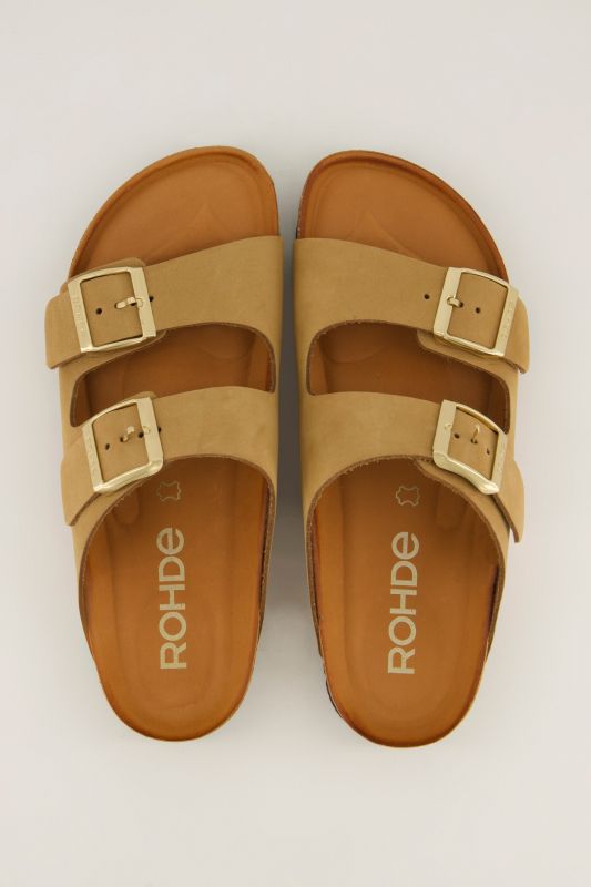 Mules en cuir suédé Rohde - largeur&nbsp;G