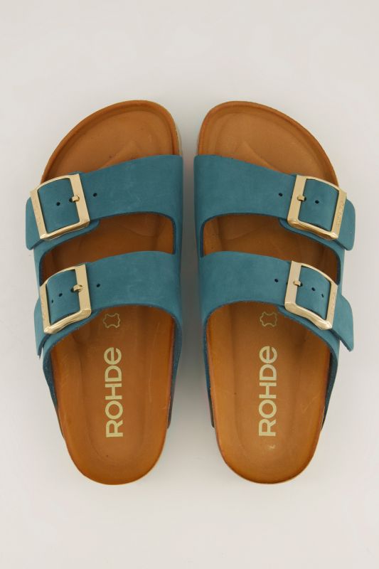 Mules en cuir suédé Rohde - largeur&nbsp;G