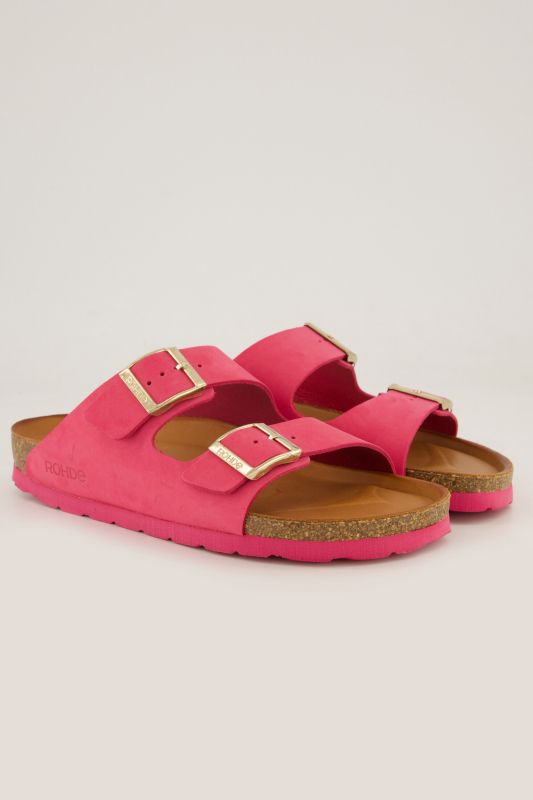 Mules en cuir suédé Rohde - largeur&nbsp;G