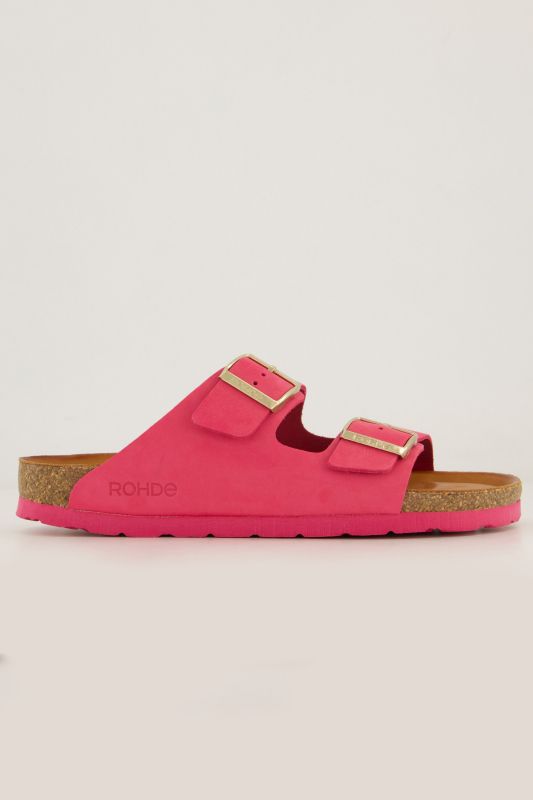 Mules en cuir suédé Rohde - largeur&nbsp;G