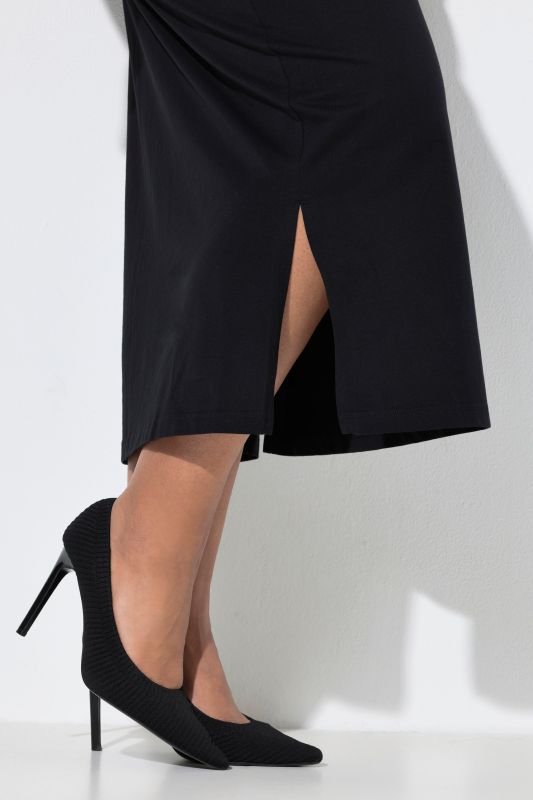 Jupe maxi avec poches, coupe droite et taille élastique