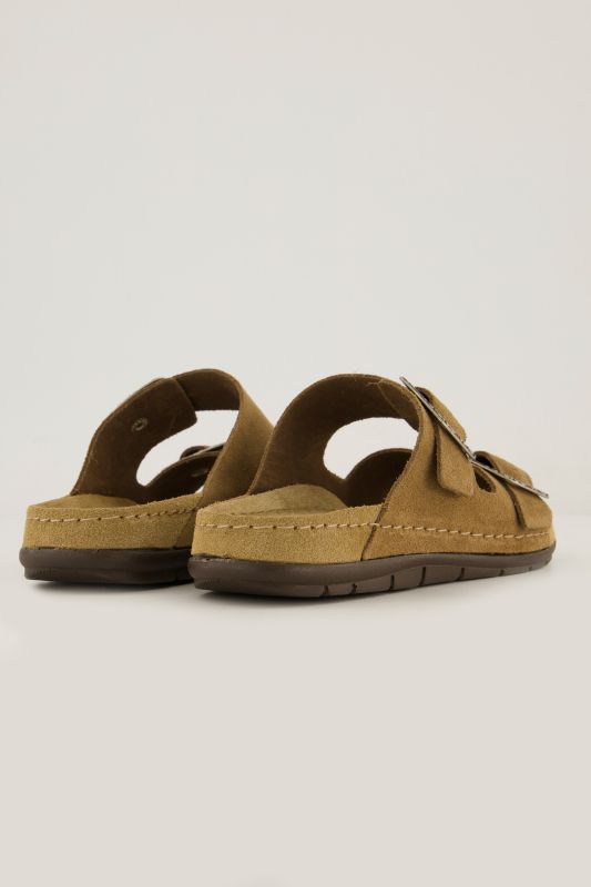 Mules en cuir suédé Rohde, largeur confortable