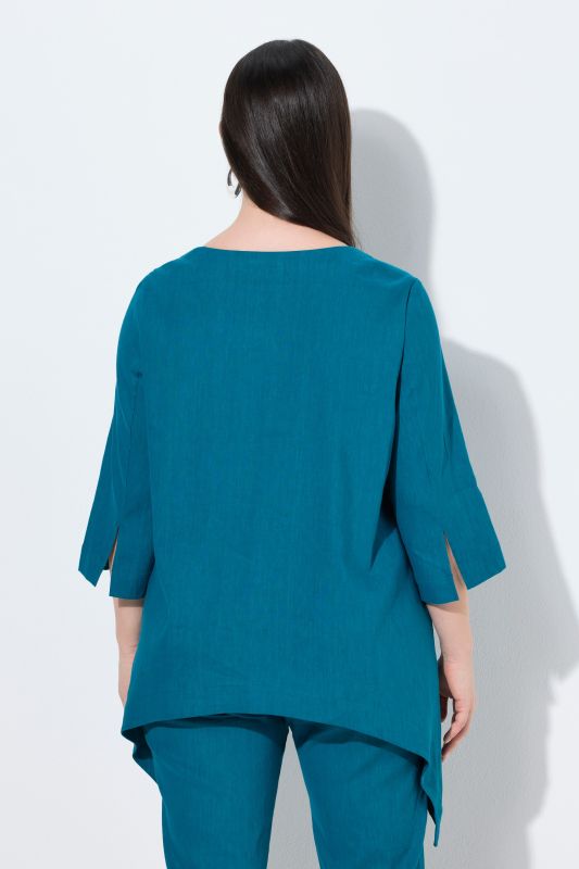 Blouse en lin mélangé