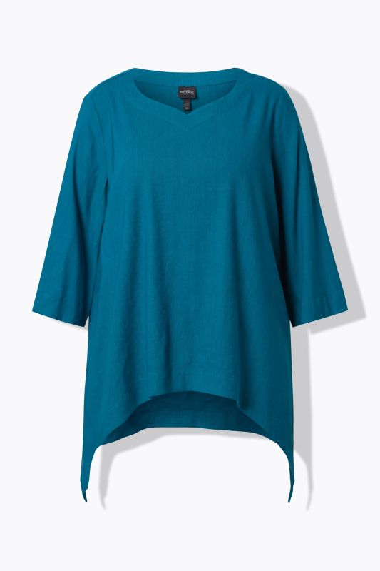 Blouse en lin mélangé