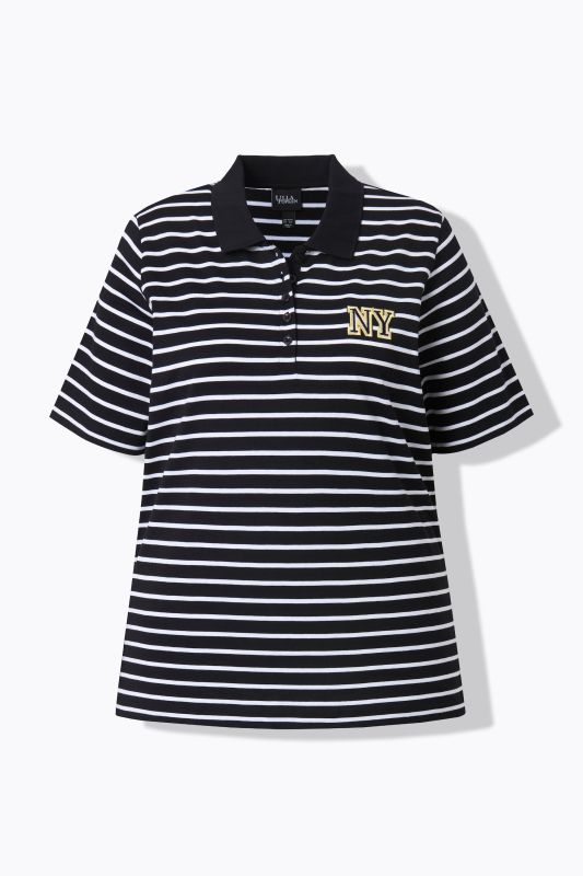 Polo rayé, coupe Classic Fit, manches courtes et col polo