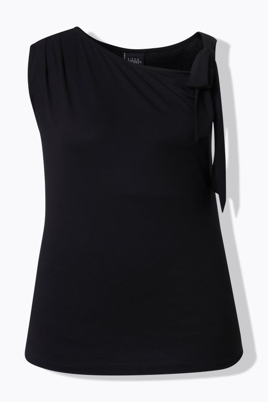 Haut sans manches, décolleté asymétrique, coupe Slim Fit