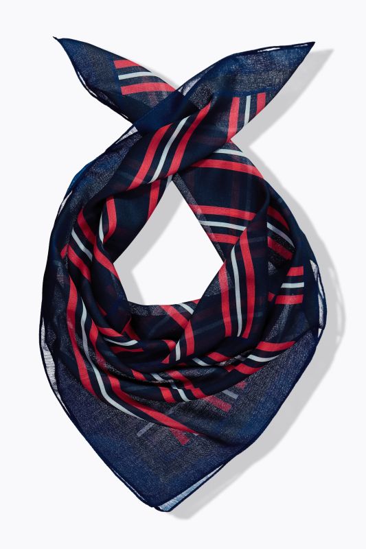 Foulard à rayures, format bandana