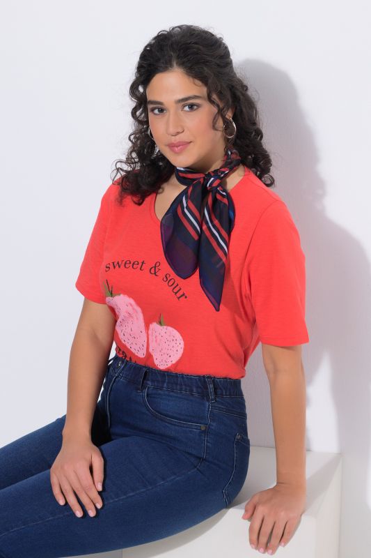 Foulard à rayures, format bandana