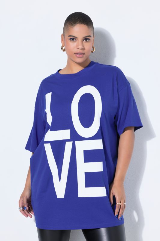 T-shirt oversize à manches courtes. Imprimé LOVE