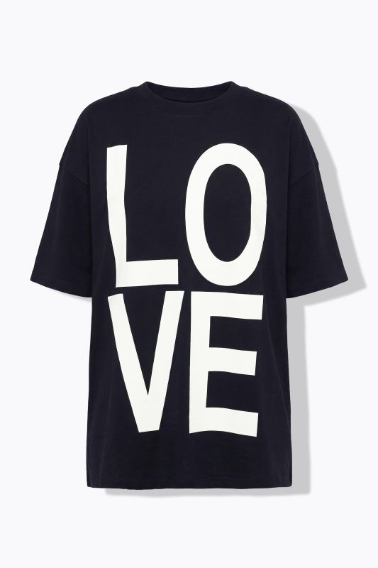 T-shirt oversize à manches courtes. Imprimé LOVE