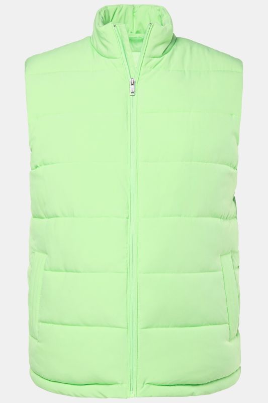 Doudoune matelassée sans manches JP 1880, aspect duvet, col montant et fermeture à glissière - jusqu'au 8 XL