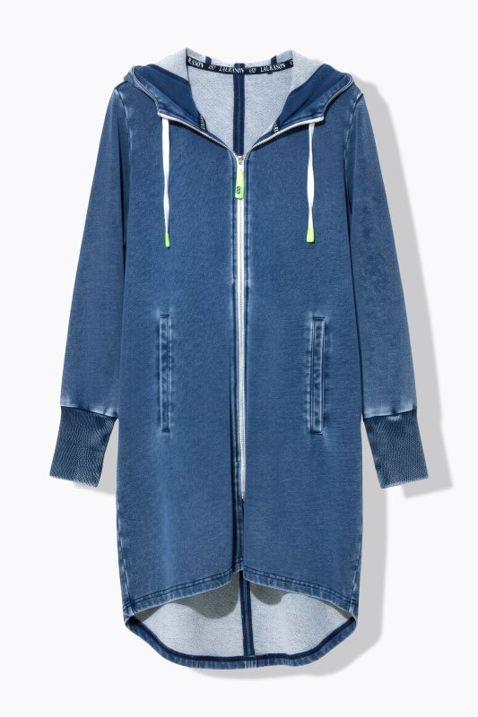 Veste en molleton aspect denim