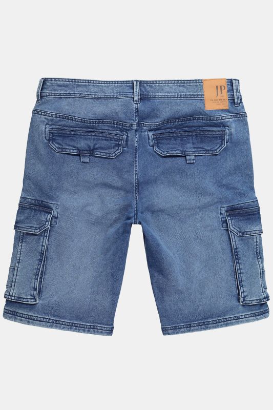 Bermuda en jean JP 1880, modèle cargo avec finition FLEXNAMIC®, coupe Regular Fit - jusqu'à la taille 74
