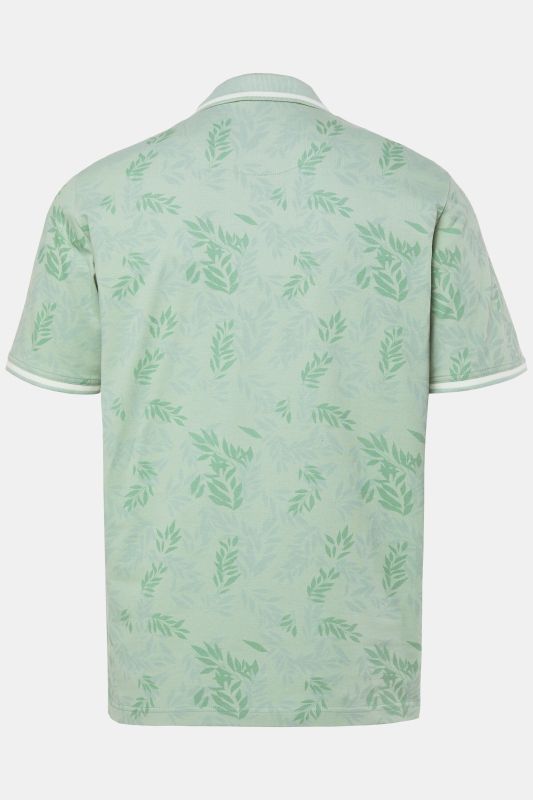 Polo JP 1880 FLEXNAMIC®, manches courtes et imprimé à fleurs - jusqu'au 8 XL