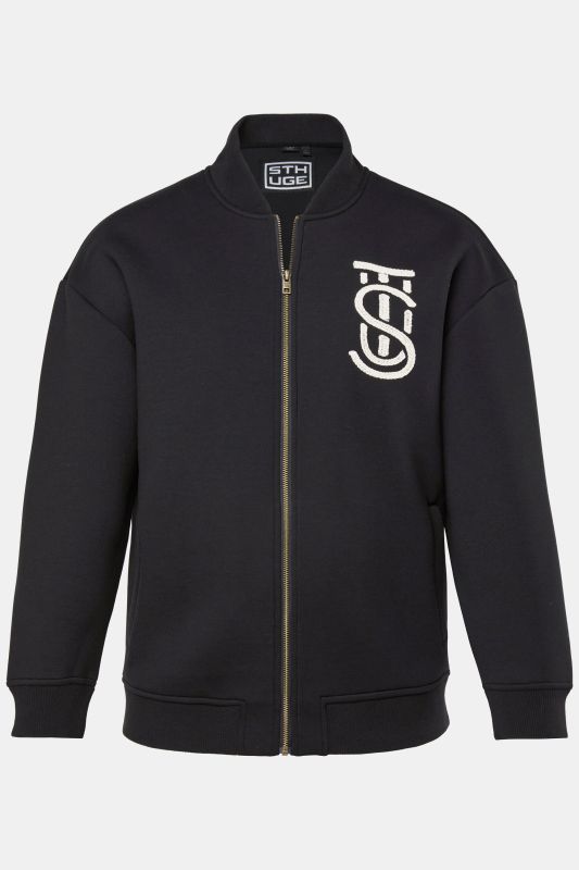 Blouson esprit Teddy STHUGE, tissu scuba et fermeture zippée - jusqu'au 8 XL