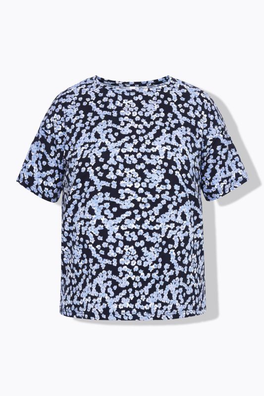 T-shirt oversize, fleurs
