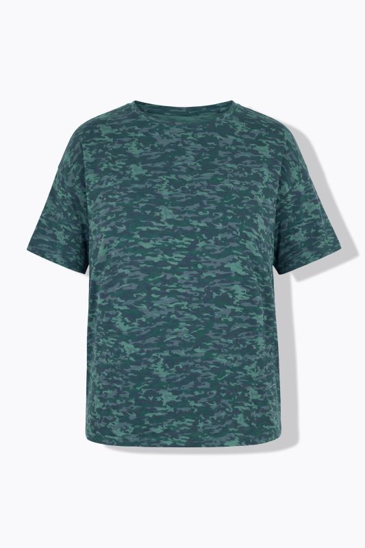 T-shirt oversize à motif camouflage